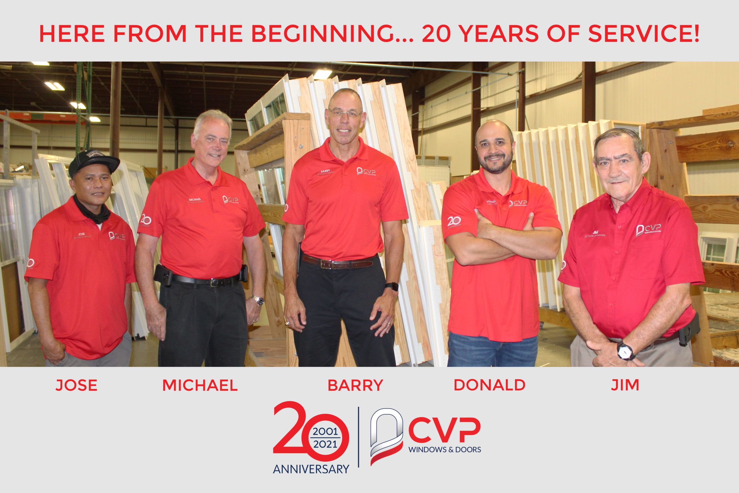 CVP Team Photo - 20 Year Services
